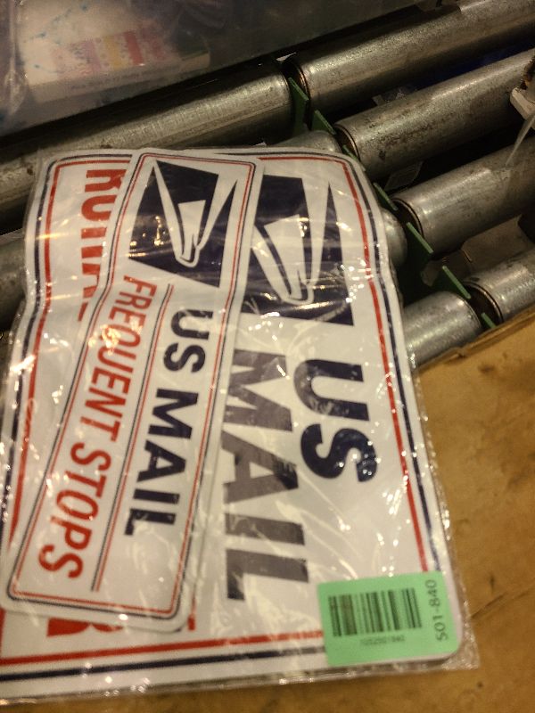 Photo 1 of (3 Pack) U.S. Mail Delivery Driver Magnetic Signs U.S. Rural Delivery Carrier Magnets, 2 (12"×8") 1 (11"×3") For Cars, SUV, Trucks, Reflective (white)