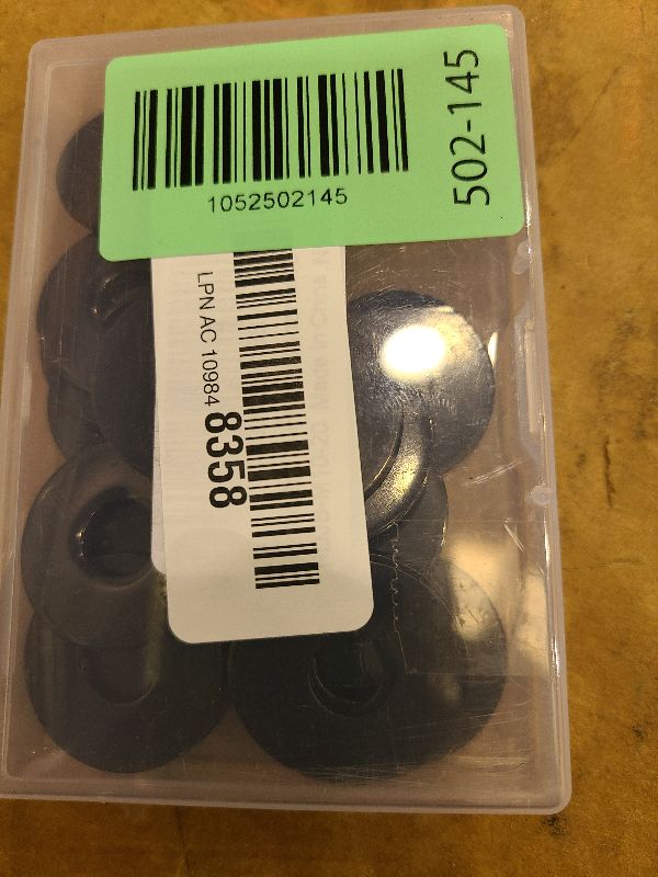 Photo 1 of 20 PCS M10 Stainless Flat Washers, 29.5mm Outer Diameter, 18-8 (304) Stainless Steel Metal Washers for Screws and Bolts, Black Finish
