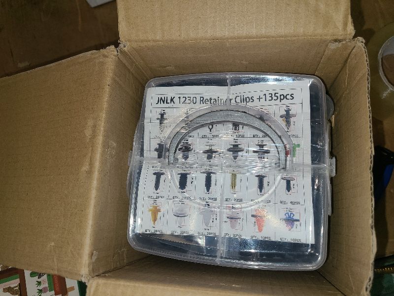 Photo 1 of 1365Pcs Car Push Retainer Clips Body Clips Plastic Fasteners Kit Fender Rivet Clips 44 Most Popular Sizes Nylon Auto Push Pin Rivets Set for Toyota GM Ford Honda Acura Chrysler,red