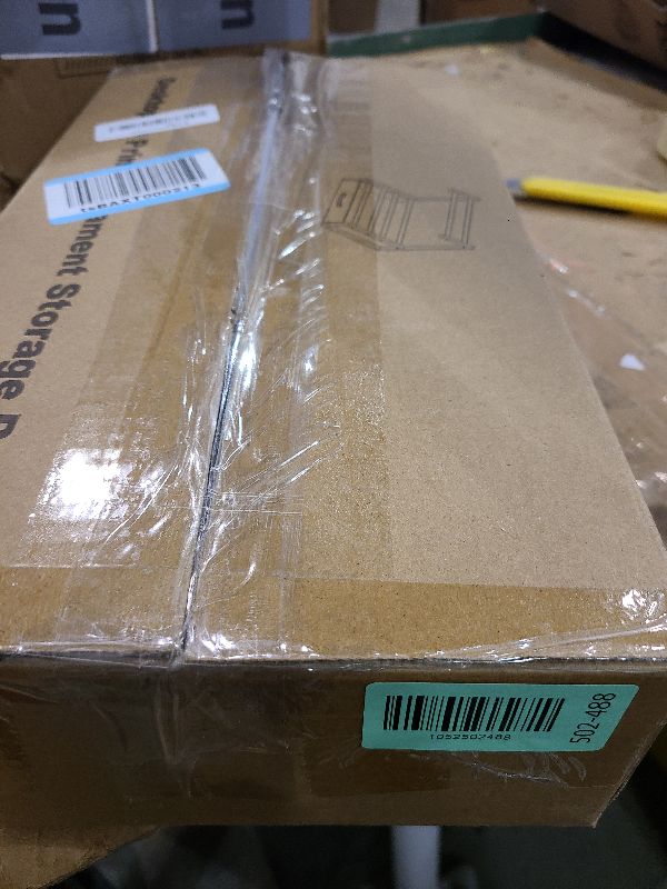 Photo 1 of 2-Tier Desktop Filament Storage Rack with Fabric Drawer - 3D Printer Filament Spools Holder Shelf for PLA/ABS/TPU Filaments, Tabletop Organizer for Home Office, Workshop Studio (Black Double Row)