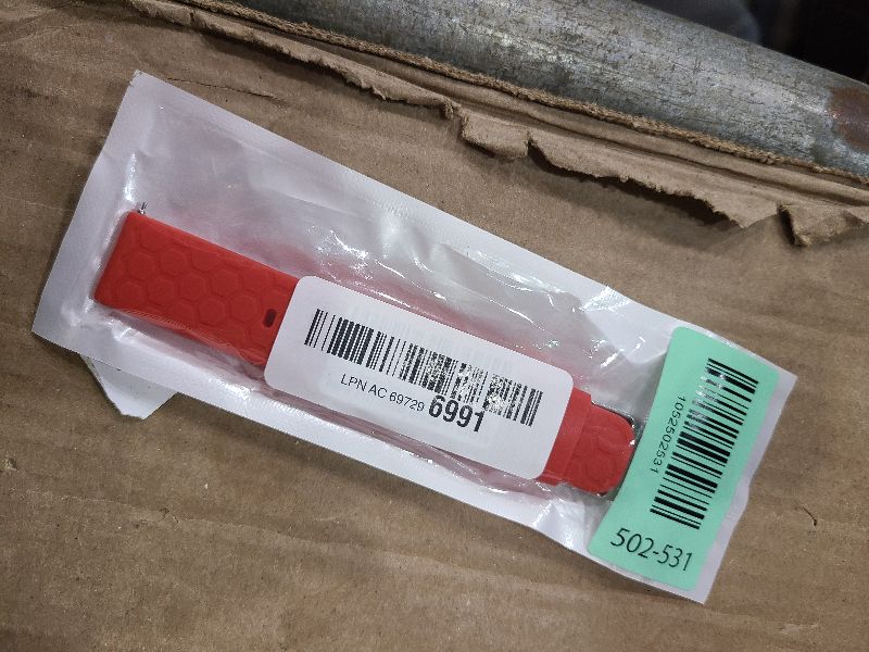 Photo 1 of 18mm 20mm 22mm Width Silicone Quick Release Wristband Replacement Sports Straps Bracelet Watch Band Women Men Strap with Quick Release Pins for Smartwatch (Width:20mm, Red)