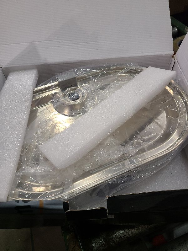 Photo 1 of 3.4Gal Dog Water Fountain for Large Dogs, 13L Stainless Steel Large Pet Fountain with Deeper & Wider Drinking Area, Automatic Dog Water Bowl Dispenser with Water Window & LED, Super Quiet