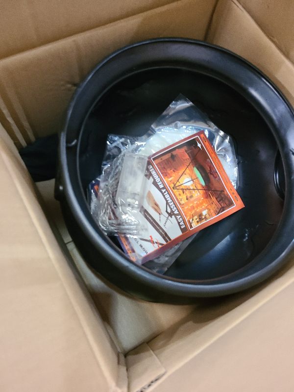 Photo 1 of 2025 Large Witch Cauldron Halloween Decorations Outdoor, Black Plastic Bowl Decor on Tripod with Lights Halloween Cauldron Pot Witches Cauldron Hocus Pocus Candy Bucket Decoration for Porch Home Party