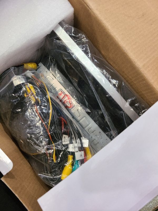 Photo 1 of [2G+64G] Android 13 Single Din Vertical Car Stereo Rotatable 10.4 inch Touch Screen Radio with Carplay/Android Auto/EQ Audio/Bluetooth 4.2/SWC/GPS Navigation/FM RDS Radio +Backup Camera