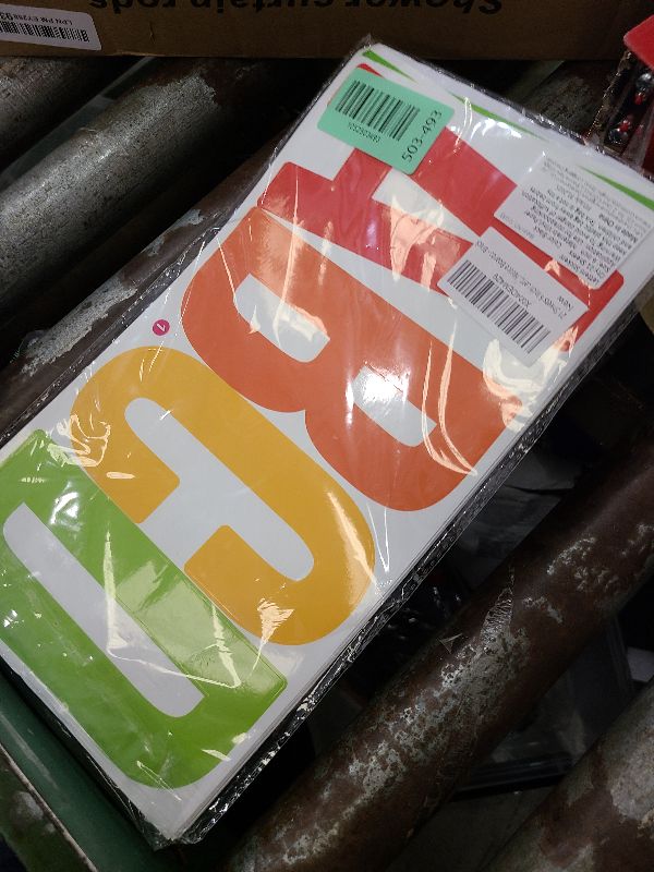 Photo 1 of 21 Sheets 6 Inch Letter Stickers, Self Adhesive Vinyl Capital Alphabet Punctuation Stickers for Mailbox, Crafts, Notice Boards - Black