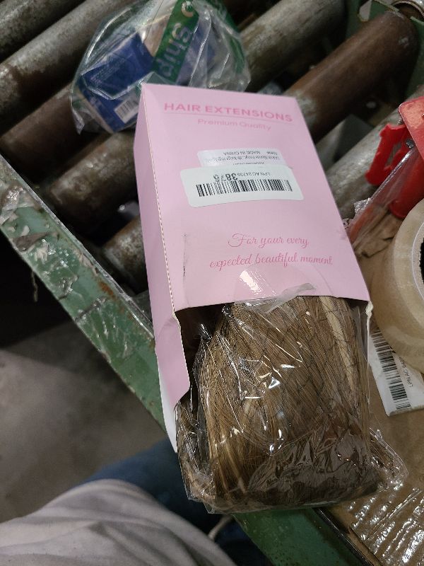 Photo 1 of 14 Inch Ponytail Extension - Wavy Pony Tails Hair Extensions, Claw Clip Ponytail Extension, Synthetic Hair Extensions Ponytail, Clip on Ponytails for Women (Light Brown With Beige Highlights)