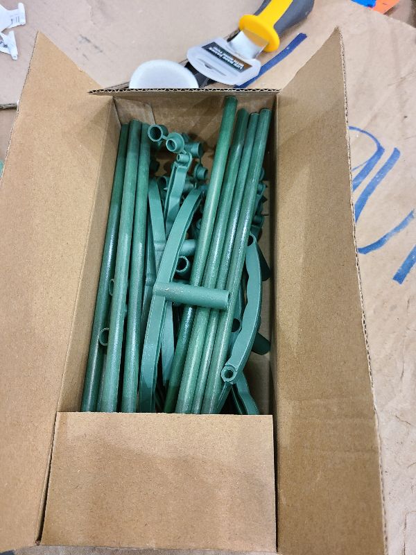 Photo 1 of 12Packs Plant Support Stakes Half Round Plant Stakes for Indoor Plants, Stackable 3 Tier Garden Flower Support, Plant Cages for Tomato,Monstera, Peony, Hydrangea, Climbing Plants