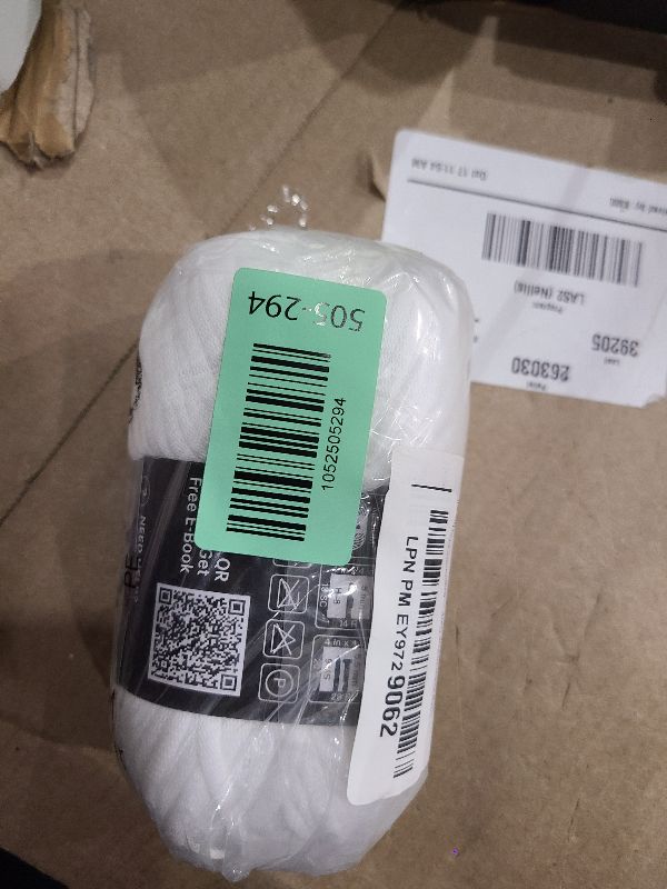 Photo 1 of 120g Glow in The Dark Yarn for Crocheting and Knitting; 120m(144yds) Yarn for Beginners with Easy-to-See Stitches; Worsted-Weight Medium #4; Yarn for Beginners Crochet Kit Making