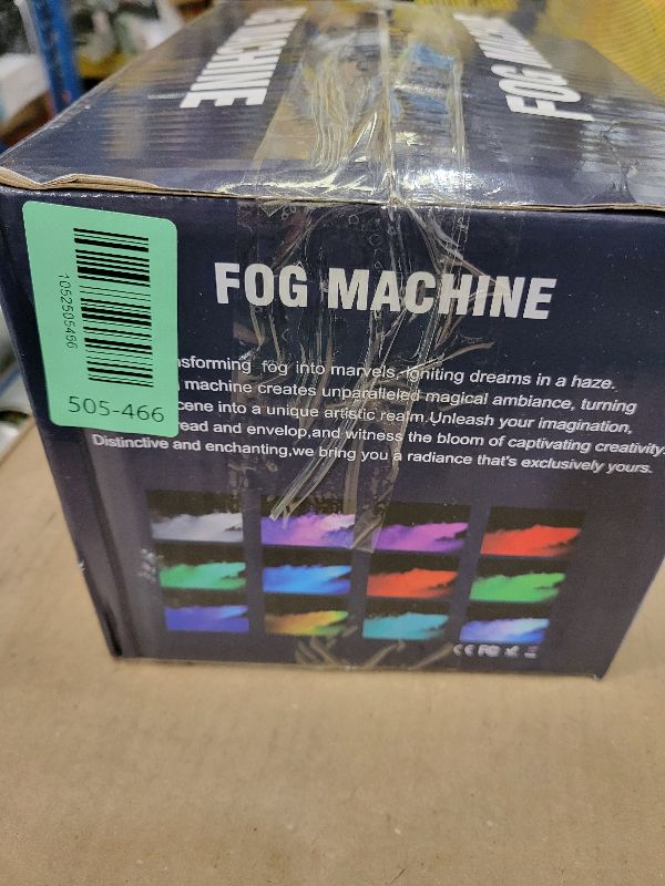 Photo 1 of 1200W Fog Machine, Halloween Smoke Machine Fog with Disco Ball Lights, 6000CFM with 13-Color LED Effects, Wired And Wireless Remote Controls, Ideal for Indoor, Outdoor, Wedding, Parties, and DJ Stage