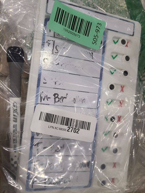 Photo 1 of 2 Pcs Chore Chart for Kids: Dry Erase My Chores Slider Chart, Magnetic Visual Schedule for Fridge, Kids Daily Checklist - ADHD Tools: to Do List and Routine Chart for Multiple Kids