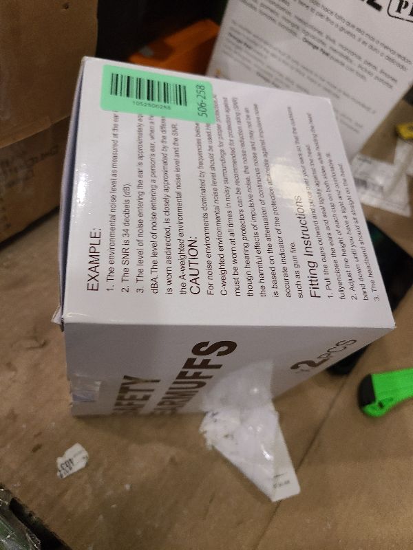 Photo 1 of 2 Pack 34dB Noise Canceling Headphones For Shooting, Hearing Protection Earmuffs, Ear Protection Headphones, Thickened Headband Ear Muffs For Noise Reduction For Shooting, Construction,Mowing