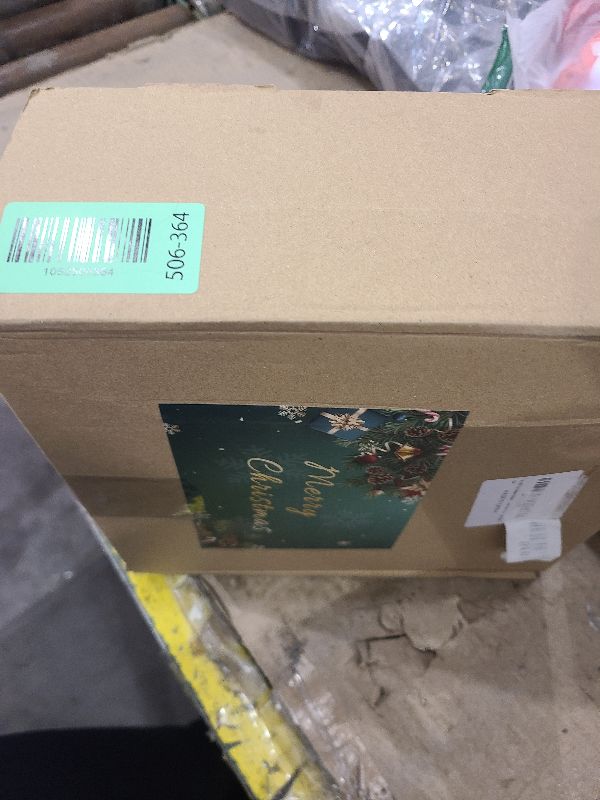 Photo 1 of 24 Pcs Christmas Decorations Outdoor Hanging Ornaments Double Sided Peppermint Candy Yard Signs, Plastic Waterproof Ball Shape Ornaments for Xmas Tree Porch Party Supplies