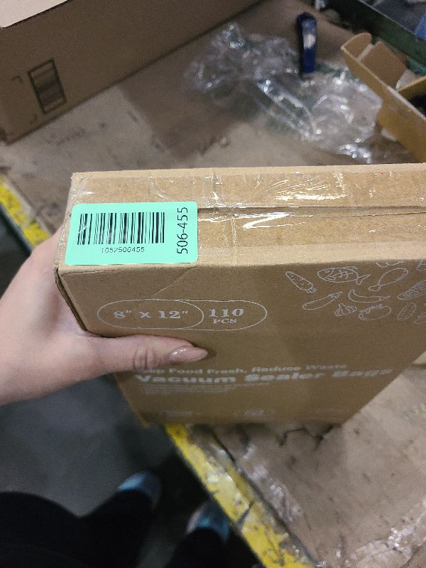 Photo 1 of [2025 Upgraded] Moretoes 110pcs Vacuum Sealer Bags, Food Saver Bags Quart 8" x 12", BPA Free, Pre-cut Commercial Grade Vac Bags for Food Storage, Meal Prep or Sous Vide