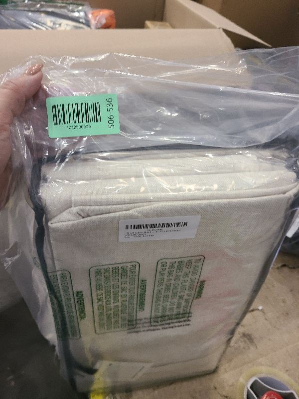 Photo 1 of 100% Blackout Shield Linen Blackout Curtains for Bedroom 96 Inches Long, Back Tab/Rod Pocket Living Room Drapes, Thermal Insulated Blackout Curtains 2 Panels Set, 50" W x 96" L,Cream