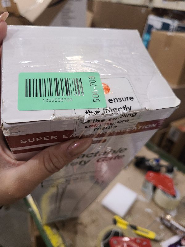 Photo 1 of 22 Inches Tall Retractable Dog Gate to Step Over, 55" Wide Reinforced Retractable Baby Gate Small Dog Gate Indoor Outdoor Retractable Gate, Short Pet Gate for Stairs Puppy Gates for The House, Gray