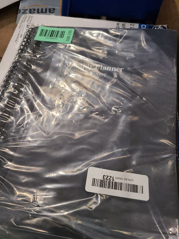 Photo 1 of 2026-2027 Monthly Planner/Calendar - January 2026 - December 2027, Monthly Calendar 2026-2027, 9" x 11", 2 Years Planner, Cardboard Cover, Black