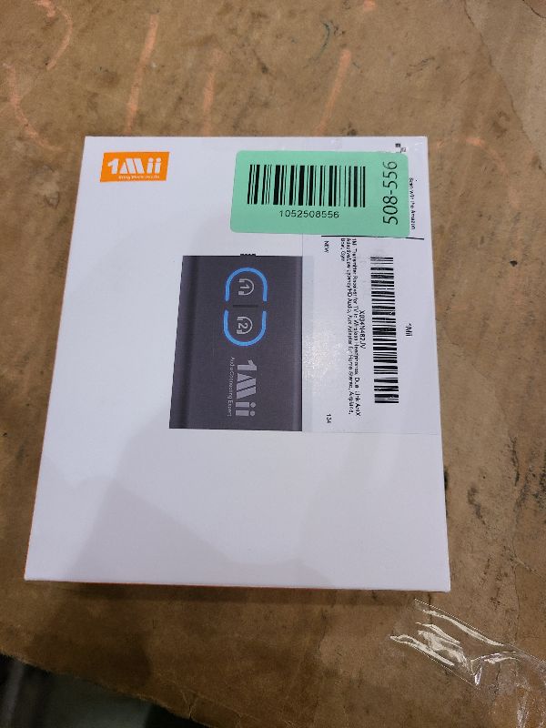 Photo 1 of 1Mii Bluetooth 5.3 Transmitter Receiver for TV to Wireless Headphones, Dual Link AptX Adaptive/Low Latency/HD Audio, Aux Adapter for Home Stereo, Airplane, Boat, Gym