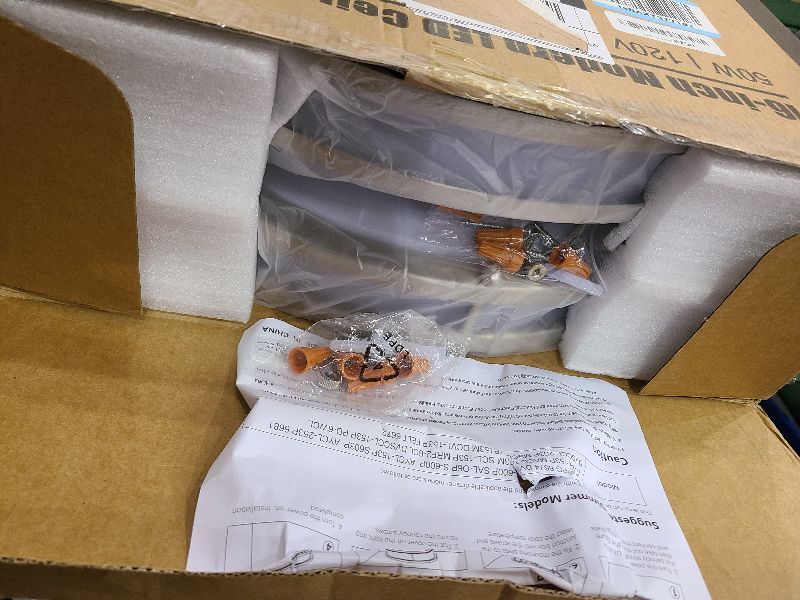 Photo 1 of 16in 50W LED Flush Mount Ceiling Lights 5600lm Super Bright, Dimmable LED Ceiling Light Fixtures 2700K-6500K 5CCT Adjusted, 2-Pack Modern Light Fixture Ceiling for Living Room Bedroom Kitchen , Nickle