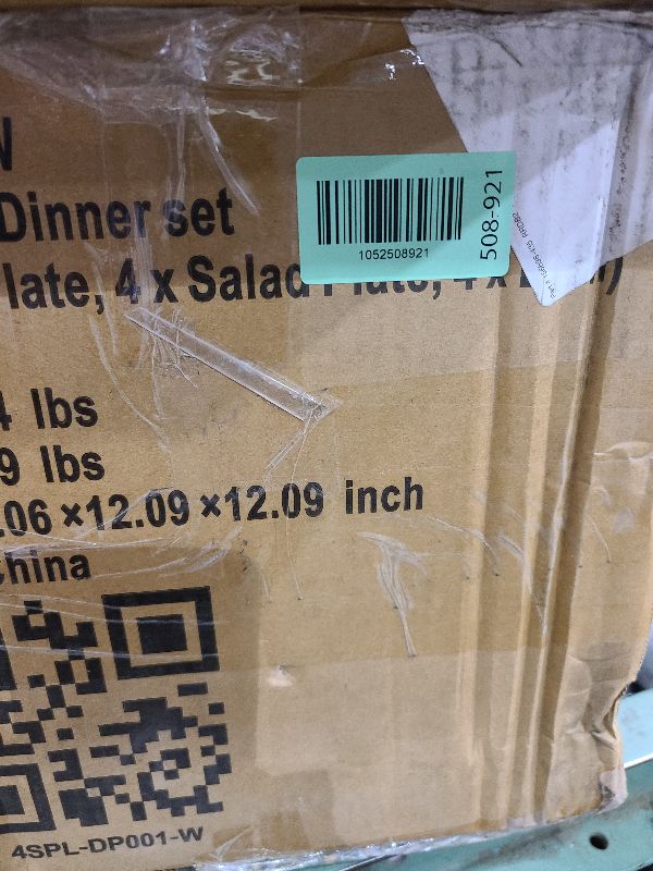 Photo 1 of 12 Piece Stoneware Dinnerware Set