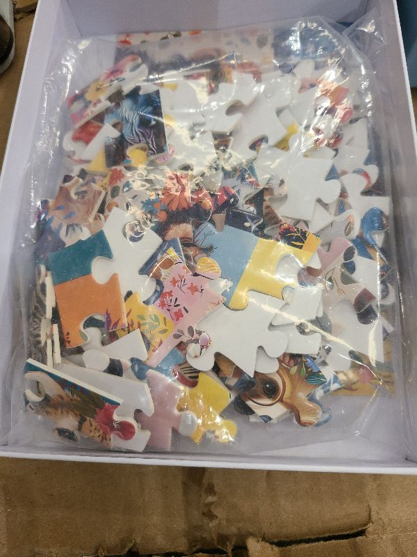 Photo 1 of 100 Pieces Puzzles for Kids Ages 4-8 | Beautiful Wild Animals Jigsaw Puzzles | Large 100 Piece Puzzle for Toddler Children | Sturdy,Safe | Engaging & Educational Toys Great Gift for Boys Girls,15x10in