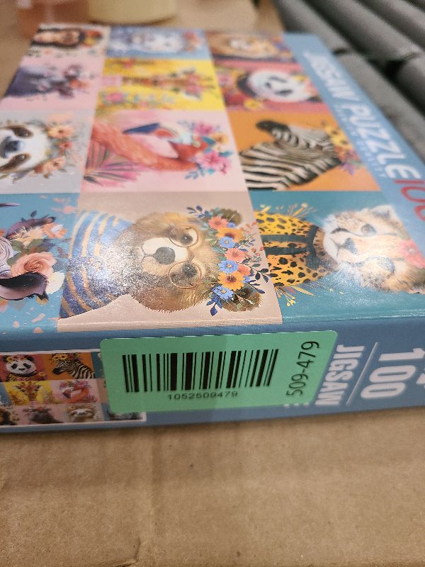 Photo 1 of 100 Pieces Puzzles for Kids Ages 4-8 | Beautiful Wild Animals Jigsaw Puzzles | Large 100 Piece Puzzle for Toddler Children | Sturdy,Safe | Engaging & Educational Toys Great Gift for Boys Girls,15x10in