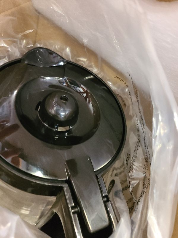 Photo 1 of 12-Cup Replacement Glass Carafe Pot Compatible with Hamilton Coffee Maker Models 46310, 49976, 49966, 49350, 49957, 49954, 49933, 49980A, 49980Z, 49983, 49618, 46300, 49950