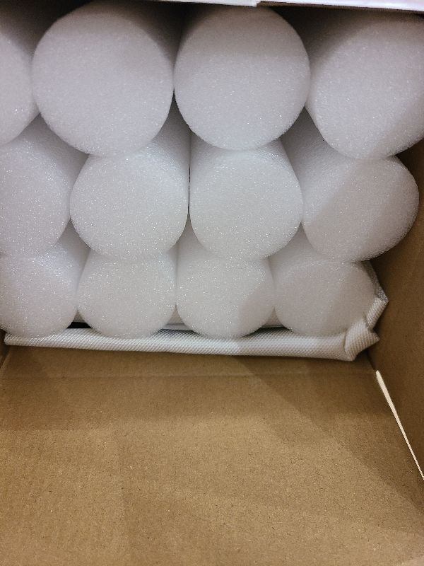 Photo 1 of 2 Pack Under Door Draft Stopper - Bottom Door Gap Filler & Seal - Windproof Coating Cover - Fits 30” to 36” Door - Block Noise, Sound, Hot Air, Light, Wind - Easy Install Draft Blocker - White