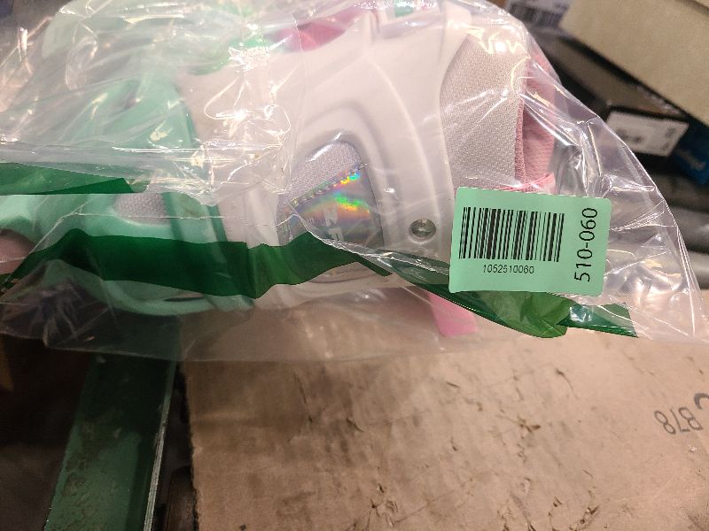 Photo 1 of 2PM SPORTS Girls Adjustable Illuminating Inline Skates with Light up Wheels, Fun Flashing Beginner Roller Skates for Kids - Green Large