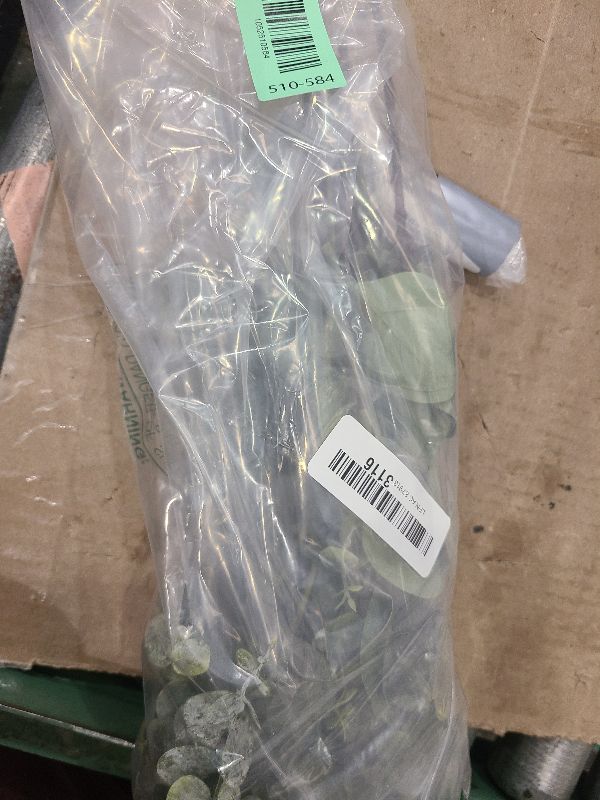 Photo 1 of 10 Pcs Mixed Eucalyptus Leaves Stems Bulk Artificial Silver Dollar Picks Faux Branches for Vase Bouquets Floral Arrangement Wreath Farmhouse Rustic Greenery Decor