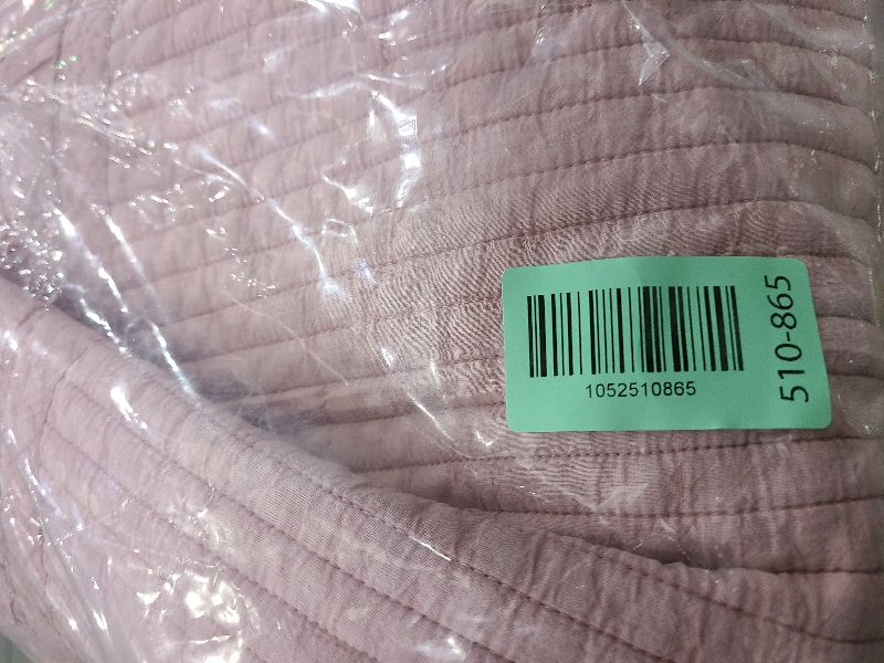 Photo 1 of 100% Cotton Frilled Bed Coverlet, Blanket – Twin Size Bed 63 x 83” - Pigment Washed Soft & Breathable Quilted Blankets for Bed and Couch – Lightweight Bed Coverlet for All Seasons (Indy Pink)