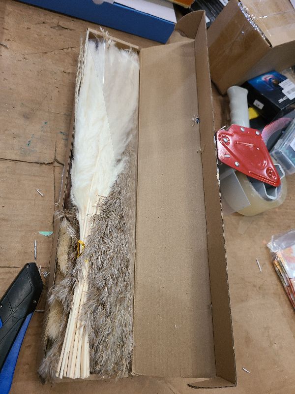 Photo 1 of 110 PCS Dried Pampas Grass Bouquet, Boho Table Decor, Bunny Tails Dried Flowers, Brown Pompas, White Pampas Grass for Wedding, Home, Rustic Party, Baby Shower Decorations