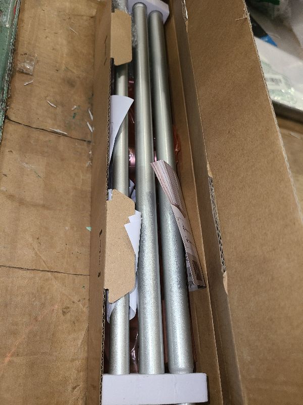 Photo 1 of 2 Pack Curtain Rods for Windows 48 to 84 Inch(4-7ft), 1 Inch Brushed Nickel Adjustable Heavy Duty Curtain Rod Set, Modern Style Drapery Rods for Bedroom Living Room, Size 32"- 90"