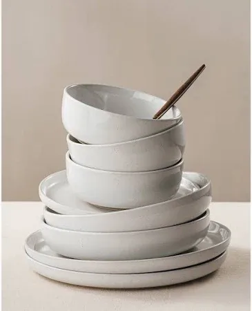 Photo 1 of 12 Piece Stoneware Dinnerware Set