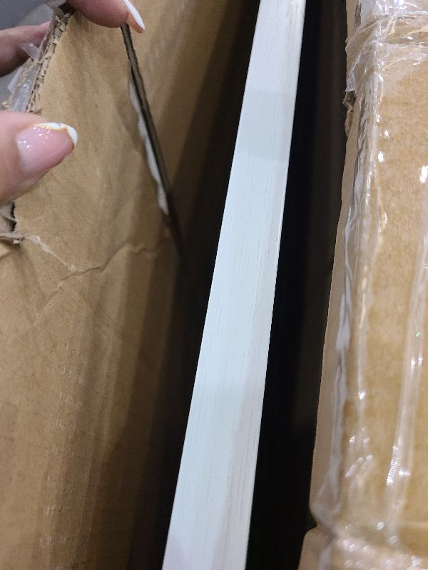 Photo 1 of 27x40 Frame Rustic White, Distressed 40x27 Picture Frame, Art Pic Hanging Poster Frame, 27 by 40 Gallery Family Concert Portrait Wall Photo Frame Anniversary/Birthday/Wedding/Thank you/Christmas Gift