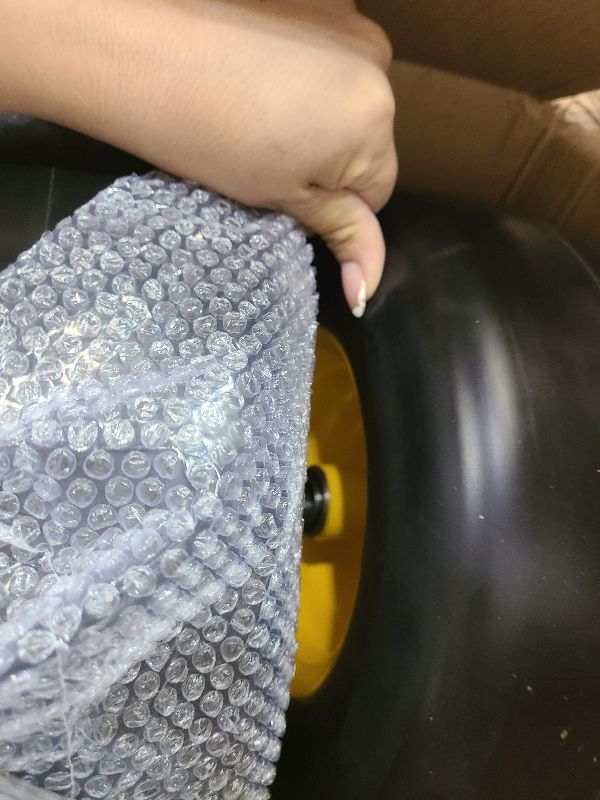 Photo 1 of 2PCS 13x6.50-6 Flat Free Tire and Wheel with 1/2" & 3/4" & 5/8" Precision Bearings and 4"-7.4" Centered Hub, Front Zero-Turn Smooth Tire Replacement for Riding Lawn Mowers Garden Tractor-Yellow