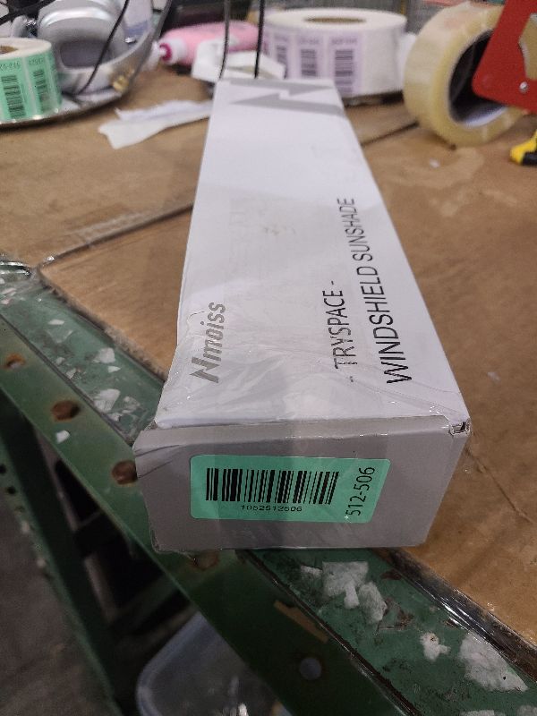 Photo 1 of [2025 Upgrade] Nmoiss Windshield Sun Shade Umbrella - [Vinyl Coating Heat Shield] Protect Car from Sun Rays & Heat Damage Keep Cool and Protect Interior, Spring Structure Edge Medium 56" L x 31" W