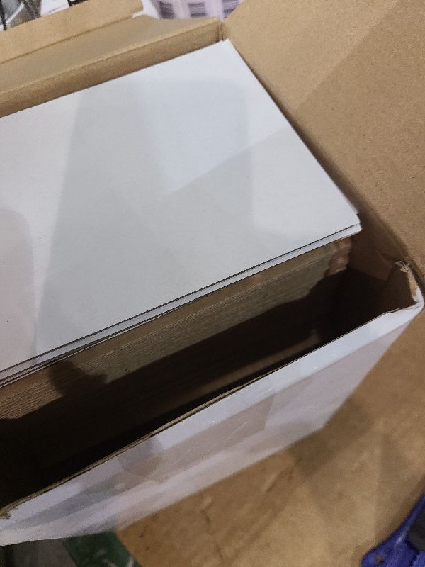 Photo 1 of 100 Pcs Corrugated Cardboard for Crafts 5 x 7 Inch Flat Cardboard Pads Corrugated Paper White Cardboard Sheets Cardboard Poster Board for Shipping Mailing Picture Frame Backing DIY Projects, White
