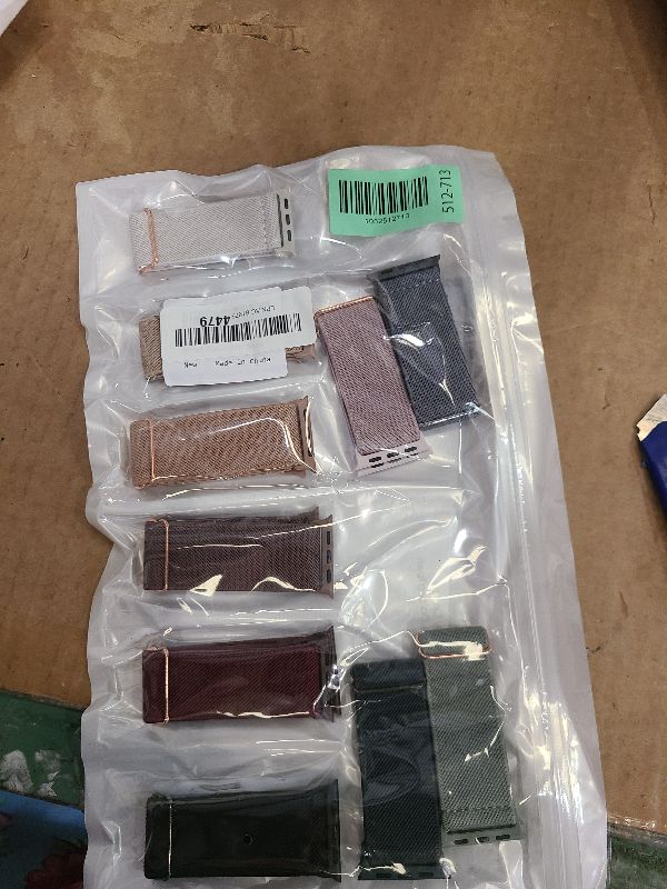 Photo 1 of 10 Pack Stretchy Bands Compatible with Apple Watch Band 40mm 38mm 41mm 42mm 44mm 45mm 46mm 49mm Women Men, Water-Resistant Solo Loop Elastic Sport Straps for iWatch Series 11 10 9 8 7 6 5 4 3 SE Ultra