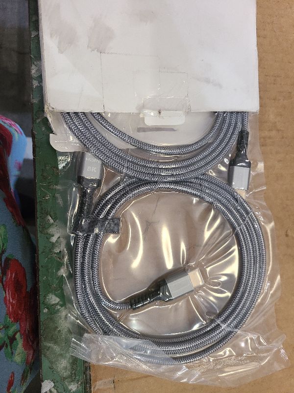 Photo 1 of 10K 8K HDMI 2.1 Cable 2-Pack 6.6FT, Highwings Certified 48Gbps Ultra High Speed Slim HDMI Cord,Support 4K@120Hz 8K@60Hz, HDCP 2.2&2.3, Dynamic HDR,eARC,DTS:X, Compatible with Roku TV/HDTV/PS5/Blu-ray