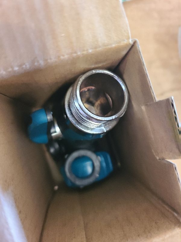 Photo 1 of 2WAYZ 90 Degree Hose Elbow Angle Connector with Shut Off Valve - 2025 Heavy Duty Model, Water Tube Fittings, 90 Degree Elbow with Two Shut Offs, Compatible with Garden Hose and Spigot - Green