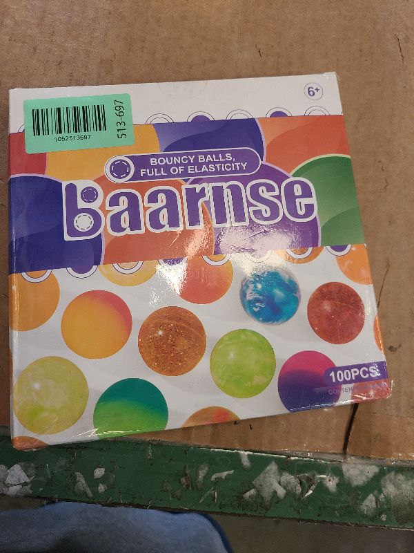 Photo 1 of 100PCS Colorful Clear Small Bouncy Balls with Gift Box Mixed Colors Bounce Bouncy Balls Party Favors, Carnival Prizes, Birthdays Gift, Easter Gifts (18 mm/ 0.71 Inch)