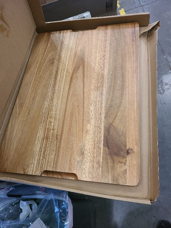 Photo 1 of 20" XL Extra Large Wooden Cutting Boards for Kitchen Charcuterie Boards Hardwood Solid Chopping Board Big Acacia Wood Cutting Board Meat Serving Cheese Board Thick Butcher Block Turkey Carving Board