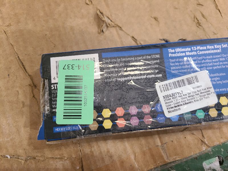 Photo 1 of 13 Piece SAE Allen Wrench Set Ball End Hex Keys Color Coded L Shape Design Alloy Steel Tool Kit for Bike Furniture Repair DIY Projects