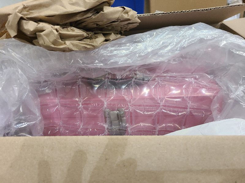 Photo 1 of 16" Portable Steel Heavy-duty Tool Box 18-Gauge with Metal Latch and Handle Pink