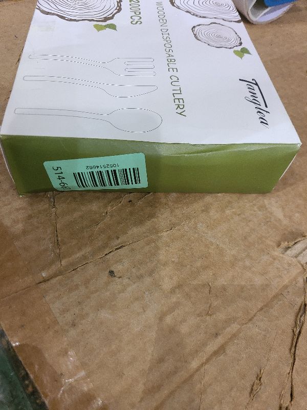 Photo 1 of 200 Pack Wooden Spoons Disposable - 6.3 Inch Length Biodegradable Cutlery - Compostable Bamboo Spoon For Chocolate, Coffee, Flavor, Ice Cream, Dessert, Parties, Dinners, Catering Services, Gatherings