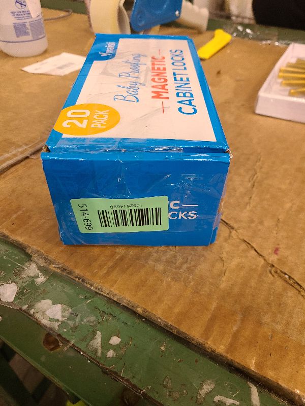 Photo 1 of 20 Pack Magnetic Cabinet Locks Baby Proofing - Vmaisi Children Proof Cupboard Drawers Latches - Adhesive Easy Installation