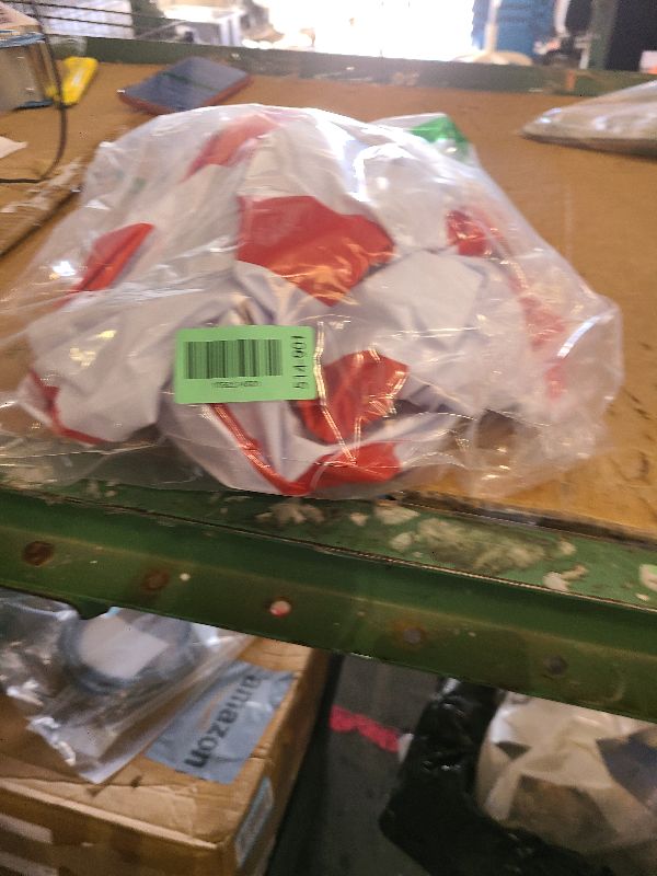 Photo 1 of 2 Pcs 5 Ft Inflatable Christmas Candy Canes,Large Blow up Candy Canes Balloons for Christmas Birthday Party Decorations,Xmas Indoor and Outdoor Winter Holiday Celebration