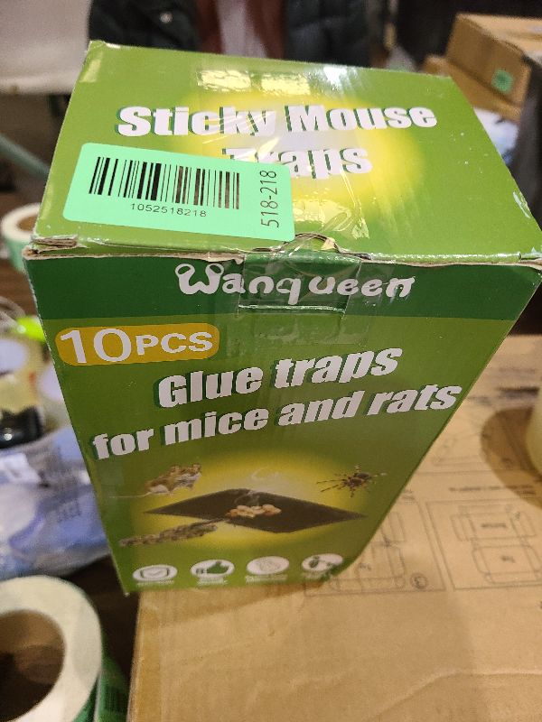 Photo 1 of 10 Pack Sticky Mouse Trap Rat Trap Indoor, Peanut Taste Pheromone Mouse Traps Indoor for Home, Glue Sticky Traps for Mice and Rats, Snake(Large Size)