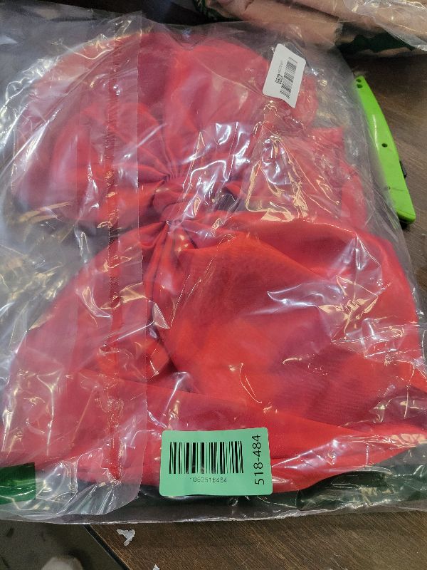 Photo 1 of 16 x 42 Inches Extra Large Christmas Satin Bows Christmas Tree Topper Decorations Xmas Tree Toppers Bows?Bows for Home Wreath Wall Backdrop Birthday Wedding Party Decorations(Red)