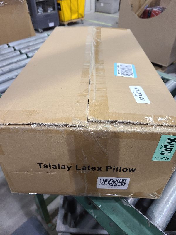 Photo 1 of 100% Talalay Latex Pillow Bed Pillow for Sleeping, Extra Soft Natural Latex Sleeping Pillow for Back, Stomach or Side Sleepers, Removable Breathable Cotton Cover - High Elasticity (King)